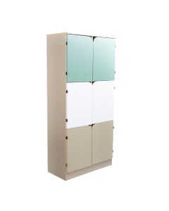 Premium 6 Kapakli Oărenci Dolabi - Soft Yesil